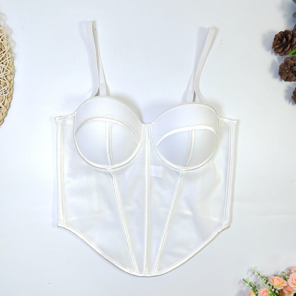 Judie corset white strap