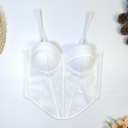 Judie corset white strap