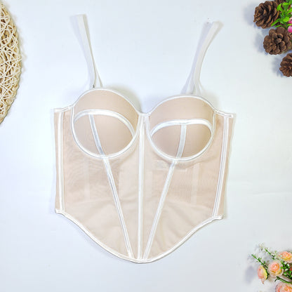 Judie corset white strap