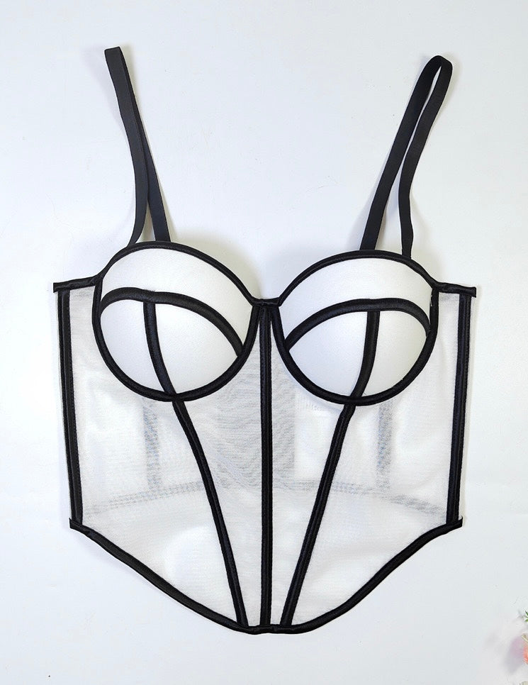 Judie corset Black strap